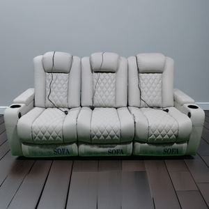 Asientos eléctricos de cine en casa de película de tela, sillas de Cine de masaje de lujo, asientos de estadio escolar con reposacabezas eléctrico - Product Image 4