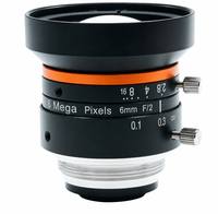 Objectif industriel à focale fixe Hikrobot MVL-HF0628M-6MPE 6MP 6mm F2.8 1/1.8 pouce avec monture C pour la vision industrielle et la mesure