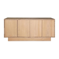 Table console en bois au design classique moderne, gain de place, avec 4 portes, pour le bureau à domicile et le salon