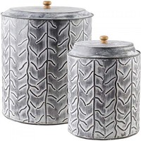 Ensemble de 3 pots à épices ronds en fer vintage, faits à la main, durables, avec couvercles hermétiques pour la conservation de la fraîcheur, cadeaux Inde