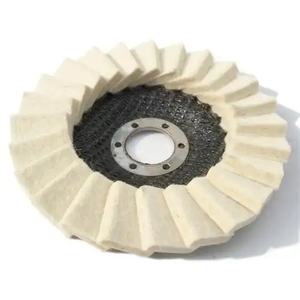 Tampons de polissage et de lustrage en feutre de laine OEM 3-5-6 pouces, durables, à coupe lourde, haute efficacité, 3 450 tr/min, pour carrosseries automobiles - Product Image 2