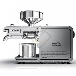 Presse à huile à usage domestique presse à huile entièrement automatique <span class=keywords><strong>extracteur</strong></span> d'huile chaude froide 304 acier inoxydable système de chauffage amélioré Simple - Product Image 2