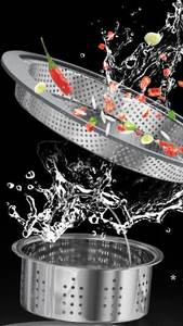 Ensemble d'évier de cuisine domestique en acier inoxydable SUS304 monobloc gris bronze avec cuve de lavage nano grain de riz - Product Image 4