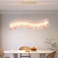Luxe verre cristal lumière français fleur chambre salle à manger chambre lumière salon lustre suspension