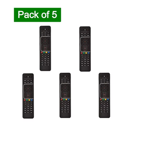 Paquete de 5 controles remotos Airtel compatibles con HD Airtel Dish TV, reemplazo fácil, control remoto universal para TV, alta calidad - Product Image 1