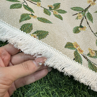 Nappe carrée tissée à motif floral et tapis de pique-nique pour salon et usage domestique