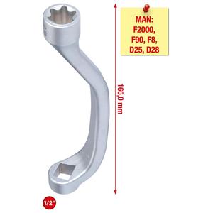 KS TOOLS Clé à culasse MAN,1/2 ", Torx E20 - Product Image 2