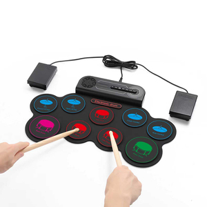 2025 nuevo artículo plegable Digital niños juguetes de música para bebés regalos para Navidad 9 almohadillas tambor eléctrico - Product Image 1