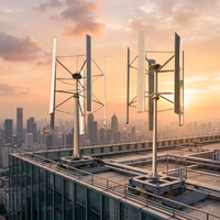 Sistema de Control de Electricidad al Mejor Precio, Ingeniería Eólica, Turbina Eólica de Eje Vertical de 200kw, Diámetro del Rotor de 10.5m, Aleación de Aluminio