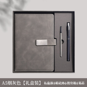 IStapromo Gifts Luxury PU <b>Leather</b> <b>Notebook</b> Gift Set with Pen and <b>Refill</b> Blue Business Stationery Box - Product Image 4