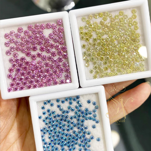Offerta Speciale: Diamanti Sintetici da 1.0mm a 3.0mm, 1.0CT, Taglio Rotondo, Moissanite per Gioielli, Colore Champagne, Gemme Sciolte - Product Image 4
