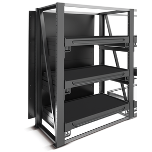 Fami System Ar Rear Wall Panel 1050X3010 Mm Dark <b>Grey</b> Ral7000 Shelving <b>Unit</b> - Product Image 3