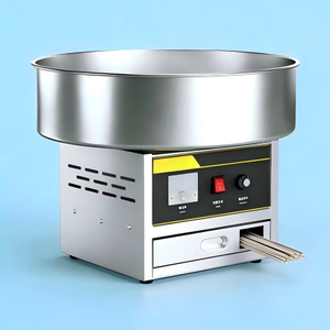 Machine à Barbe à Papa Entièrement Automatique Commerciale Électrique avec Chariot et Bol en Acier Inoxydable – Livraison Rapide - Product Image 2