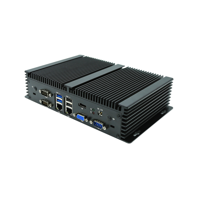 New Eglobal Industrial Intel Core I7-4578U Dual Cores 2.5G LAN 6 COM 8 USB DDR3 SSD Fanless Mini PC 3-Year Warranty Intel Iris