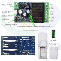 EweLink – interrupteur intelligent sans fil, DC 12V/24V/48V, Contact sec, récepteur de relais 2CH, Module de synchronisation, télécommande Alexa Google Assistant