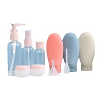 Ensemble de 11 flacons de voyage approuvés par la TSA, étanches, sans BPA, réutilisables pour le shampoing, la lotion, les cosmétiques, le kit de toilette