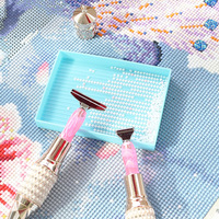 Ensemble de stylos de peinture diamantée de luxe Songwoo, pointes métalliques multi-tailles avec boîte cadeau, outil de préhension de diamants pour la peinture diamantée DIY