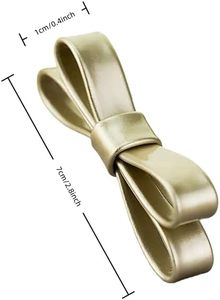 Pcs Inch Popular PU Leather Bridal Prom <b>Bow</b> Repair Shoe <b>Clips</b> Shoe Charm Accessories - Product Image 2