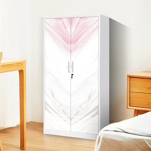 Flor Transferencia Doble Puerta Corredera Armario <span class=keywords><strong>Almira</strong></span> armario de acero - Product Image 2