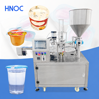 Mesin Pengisi dan Penutup Putar Servo HNOC untuk Yogurt, Selai, dan Air Mineral dalam Kemasan Aluminium Ukuran Kecil