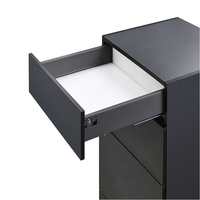 Système de glissières de tiroir à double paroi à fermeture amortie et hauteur réglable, capacité 40 kg, pour armoires de cuisine modernes, salles de bain et appartements