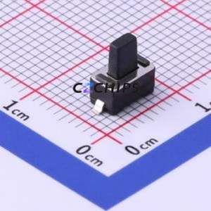 TS-1101S-B-D-B-B-A Tactile Switch SMD,6x3.5mm Switch Single Pole Single Throw Rectangle Button 1.68N Vertical Mount - Product Image 1