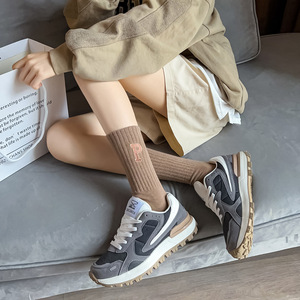 High Quality Cotton Women <strong>Socks</strong> Fashion Custom Words Embroidery Letter Logo Women <strong>Socks</strong> - Product Image 5