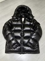 Veste d'hiver pour homme de haute qualité avec logo personnalisé, nouvelle veste en duvet de canard blanc épaisse et chaude, col montant, imperméable, coupe-vent, style hip-hop