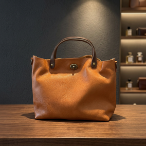 Pochette de luxe en cuir véritable pour femme, fermeture éclair, imperméable, légère, antivol, grande capacité, portable - Product Image 4