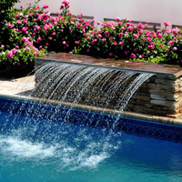 Wasserspiel Pool brunnensc halen mit Scuppers und Überlauf
