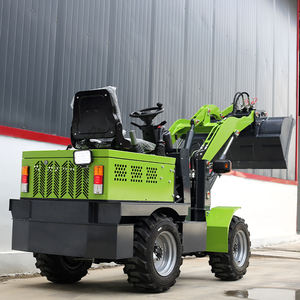 Loader Listrik Mini dengan Roda Depan Bertenaga Baterai, Laris Manis, Dilengkapi Aksesoris, Kapasitas 1 Ton, Micro Skid Steer Loader - Product Image 4