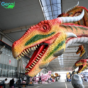 GeCai Balancín de Dinosaurio Metálico Electrónico a Gran Escala con Simulación de Humo para Exhibición en Jardines Escénicos y Paisajes - Product Image 2