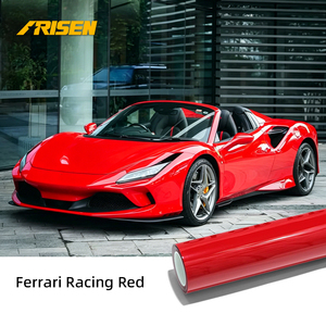 Precios al por mayor, película de vinilo para cambio de color de coche con efecto diamante brillante, rojo sangre de dragón, PET líquido, muy vendida. - Product Image 1