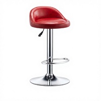 Chaise de bar pivotante réglable en cuir PU moderne pour hôtel, centre commercial, bar à domicile – Prix DDP USA
