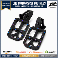 Repose-pieds larges en aluminium CNC pour moto électrique tout-terrain Sur Ron Ultra Bee Light Bee Talaria Sting-Zhicheng