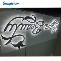 Enseigne lumineuse LED extérieure étanche pour publicité, logo rétroéclairé, lettres 3D lumineuses pour discothèque, pub, lounge bar et café
