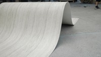 Panel Dinding Travertine Lengkung untuk Dekorasi Interior, Papan Batu Beige yang Dapat Dibengkokkan, Batu Fleksibel