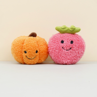 Creatieve Gesimuleerde Fruit Knuffel Hanger Op Maat Zachte Sleutelhangers Knuffels Pp Katoenen Vulling Mesh Voering Promotie Cadeau