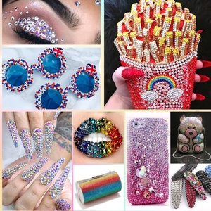 OLeeya Mix Tailles SS3-SS20 Lot en Gros Strass Non Thermocollants à Dos Plat Cristaux Scintillants pour Ongles et Vêtements - Product Image 6