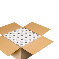 Papier thermique sans mandrin monocouche de haute qualité pour reçus de caisse, sans BPA, 80x80mm, blanc, multi-cœurs, Zhejiang, compatible OEM