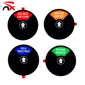 Hn on Sale Custom logo Knock Magnetic Sign Holder Privacy Acrylic Slide Do Not Disturb Acrylic Sign Holder