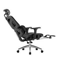 Chaise de bureau ergonomique à dossier haut en maille, chaise de direction avec massage, accoudoirs 4D, vérin à gaz et fonction inclinable pour cadre dirigeant