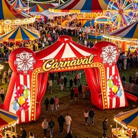 Arche gonflable de haute qualité pour concerts, fêtes et carnavals, installation facile, impression numérique sur toile, arche promotionnelle gonflable