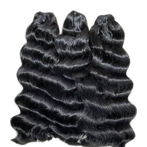 Extensiones virgen de cabello natural, extensiones de cabello humano <span class=keywords><strong>filipino</strong></span> sin procesar con ondas de agua crudas estiradas de 18 pulgadas - Product Image 1