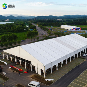 Ngoài trời sang trọng lớn màu trắng nhôm kho marquee PVC mái không thấm nước khung triển lãm lưu trữ Lều tiệc cưới lều - Product Image 6