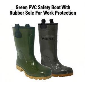 Botas de Seguridad TTAKE Verdes de PVC con Suela de Goma para Protección Laboral - Product Image 2