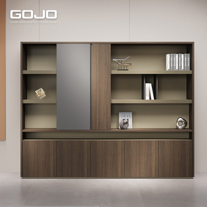 Archivadores DE OFICINA DE MADERA modernos, librería ajustable para Boss Manager, almacenamiento de archivos, muebles comerciales para escuela y Hotel - Product Image 2