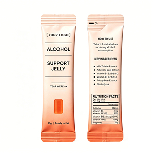 Bâtonnets de gelée vitaminée liquide anti-gueule de bois aux tailles personnalisées – Supplément anti-gueule de bois au chardon-Marie pour la santé du <span class=keywords><strong>foie</strong></span> après consommation d'alcool - Product Image 4