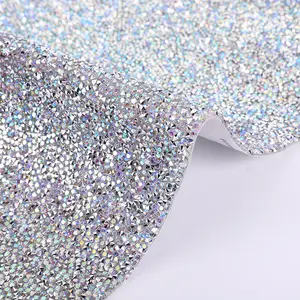 Tongshin gümüş AB noktası geri sıcak düzeltme Rhinestones reçine kristal Rhinestone sac Sticker Craft DIY dekorasyon için