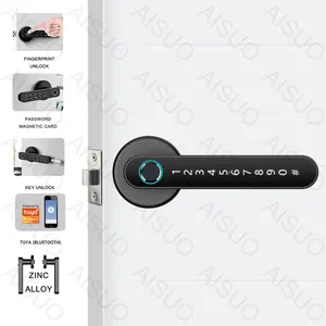 Smart Door Lock TUYA WIFI Digital Electronic Door Auto for Home Fingerprint Key Password Card TTlock Electric Door Smart Lock